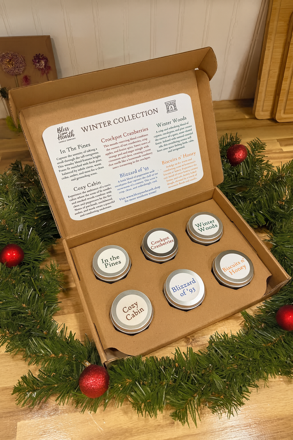 Winter Collection Gift Box - Bless Your Hearth Candle Co