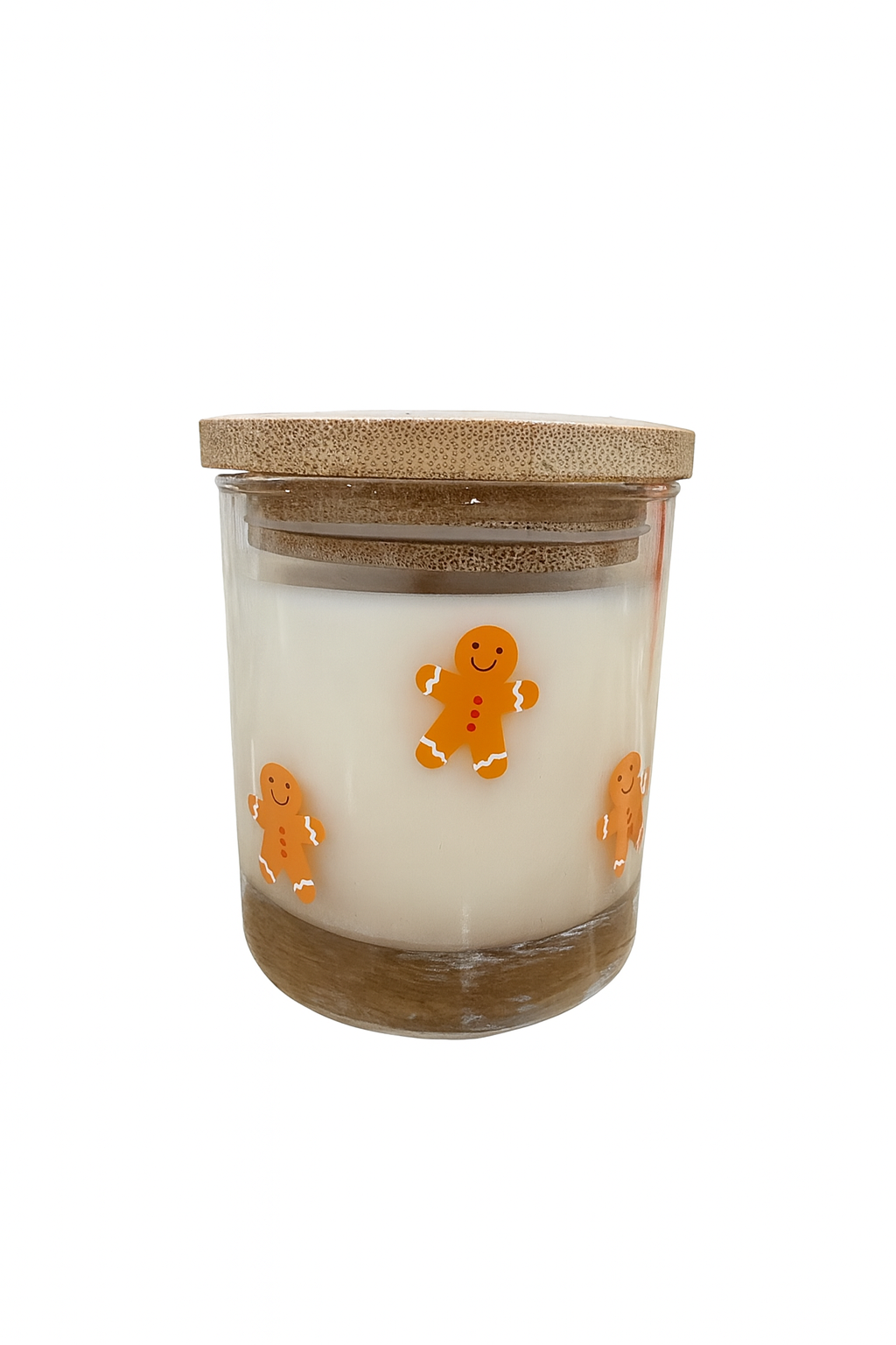 Gingerbread Man Jar Candle