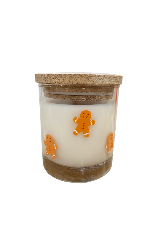 Gingerbread Man Jar Candle
